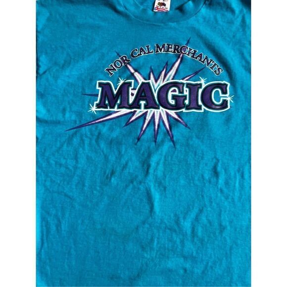 Vintage Fruit of the Loom Crewneck 90s Magic T-shirt single stitch Made in USA - Picture 4 of 11